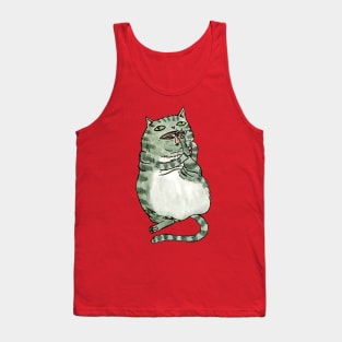 An hygienic cat Tank Top